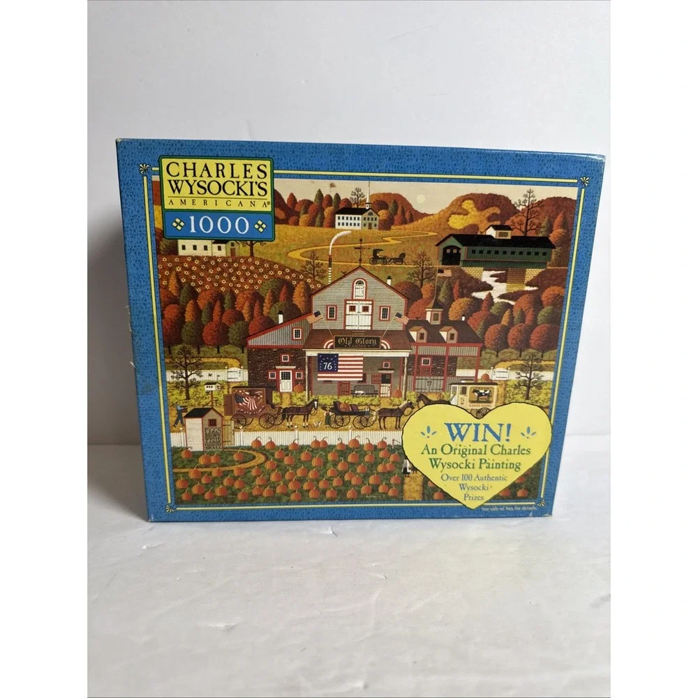2003 Charles Wysocki Old Glory Farms‎ 1000 Piece Puzzle - Milton Bradley